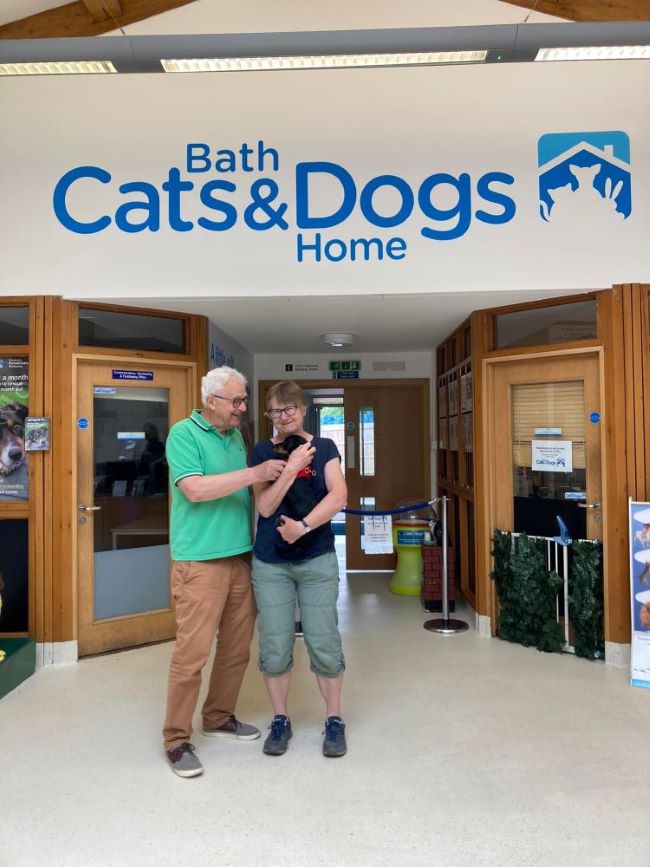 Bath Cats and Dogs Home volunteer Julia and her husband 