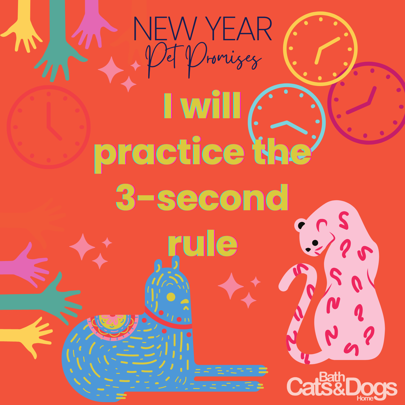 I will practice the 3-second rule